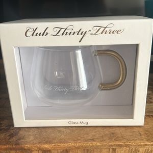 NWT! Disney Club33 Glass Mug